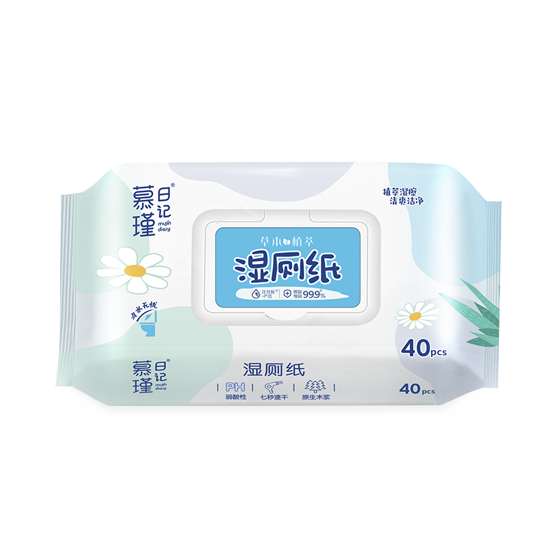 دستمال مرطوب مرطوب قابل شستشو با رایحه اسطوخودوس 40 Count